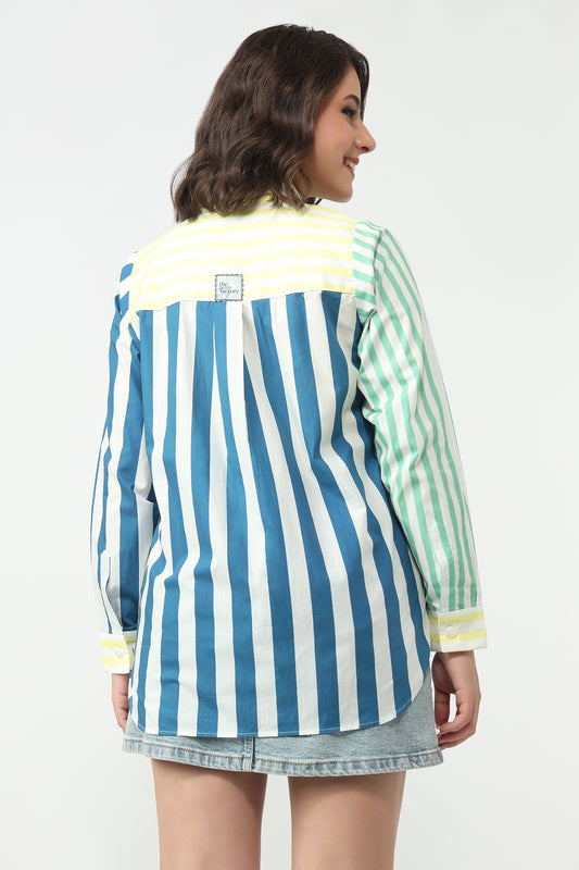 Stripe Storm Shirt – printed shirt for women, view 2
