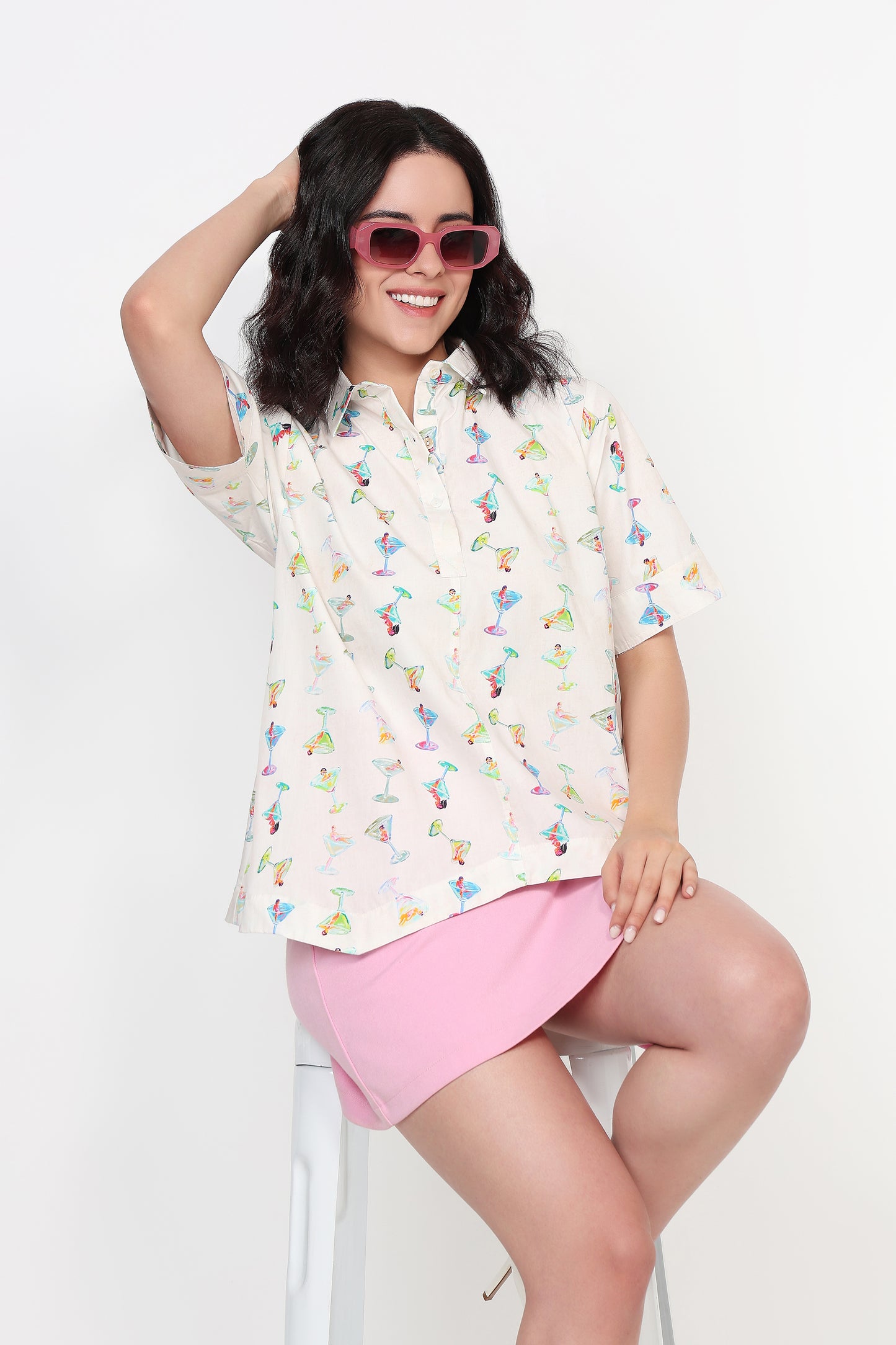 Party Mood Printed Shirt