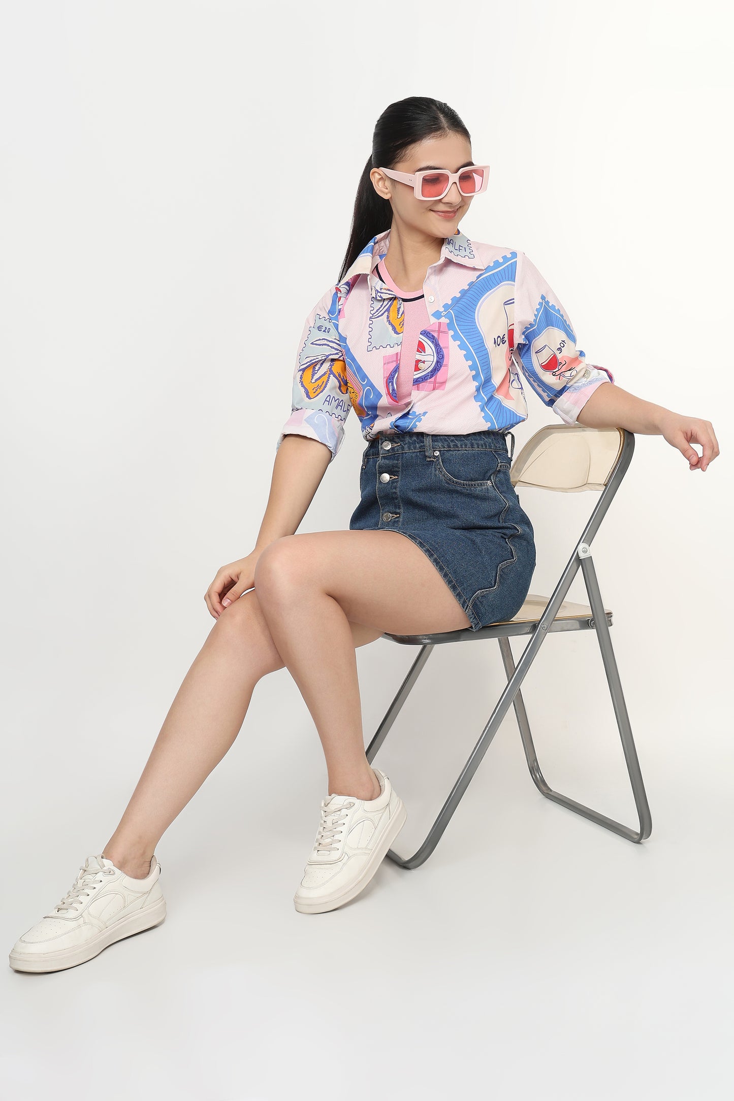 Amalfi Stamps Shirt