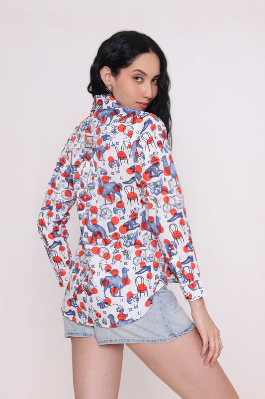 Jaisalmer Caravan Print Shirt