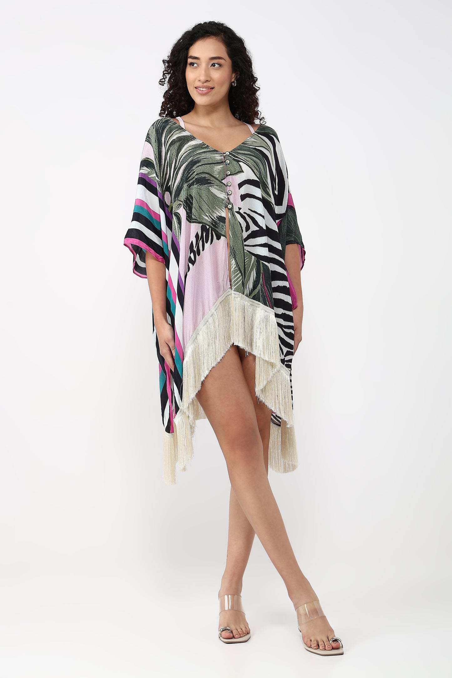 Zebra Mirage Kaftan