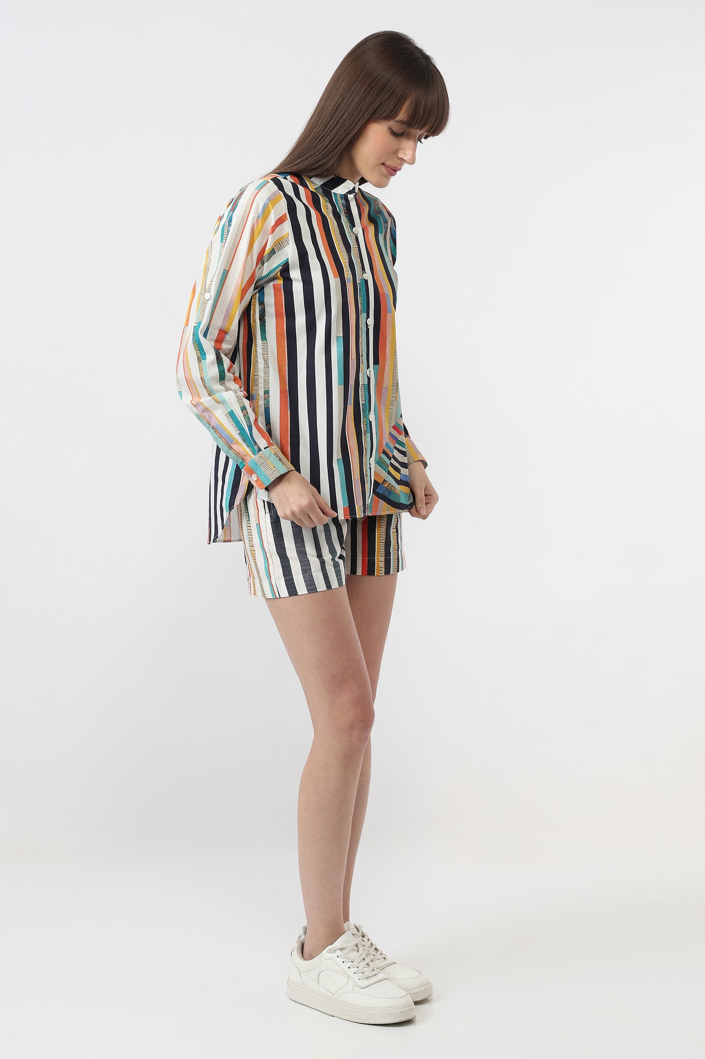 Stripes in Motion Shirt With Shorts Set