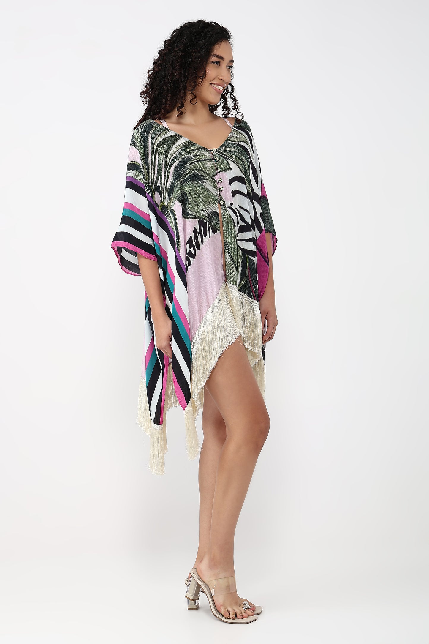 Zebra Mirage Kaftan