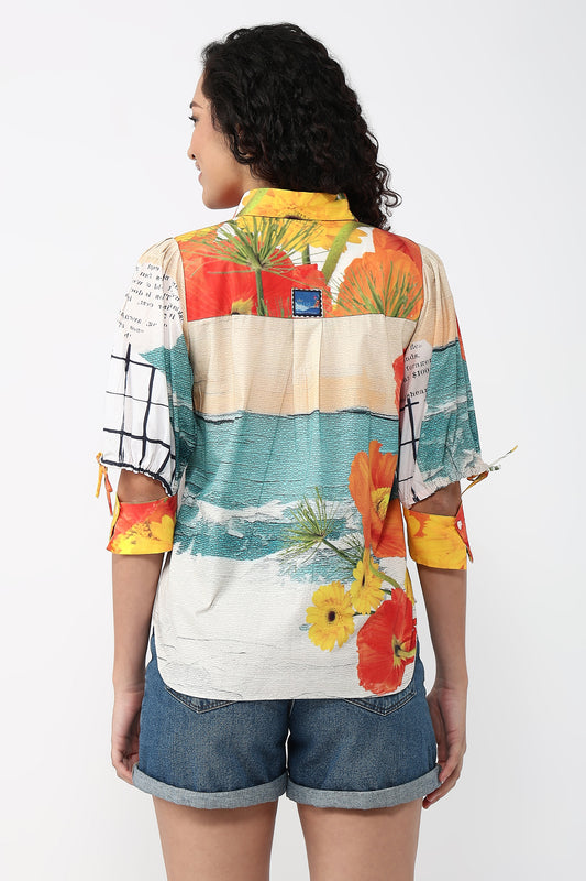 Sunset Serenade Shirt – printed shirt for women, view 2