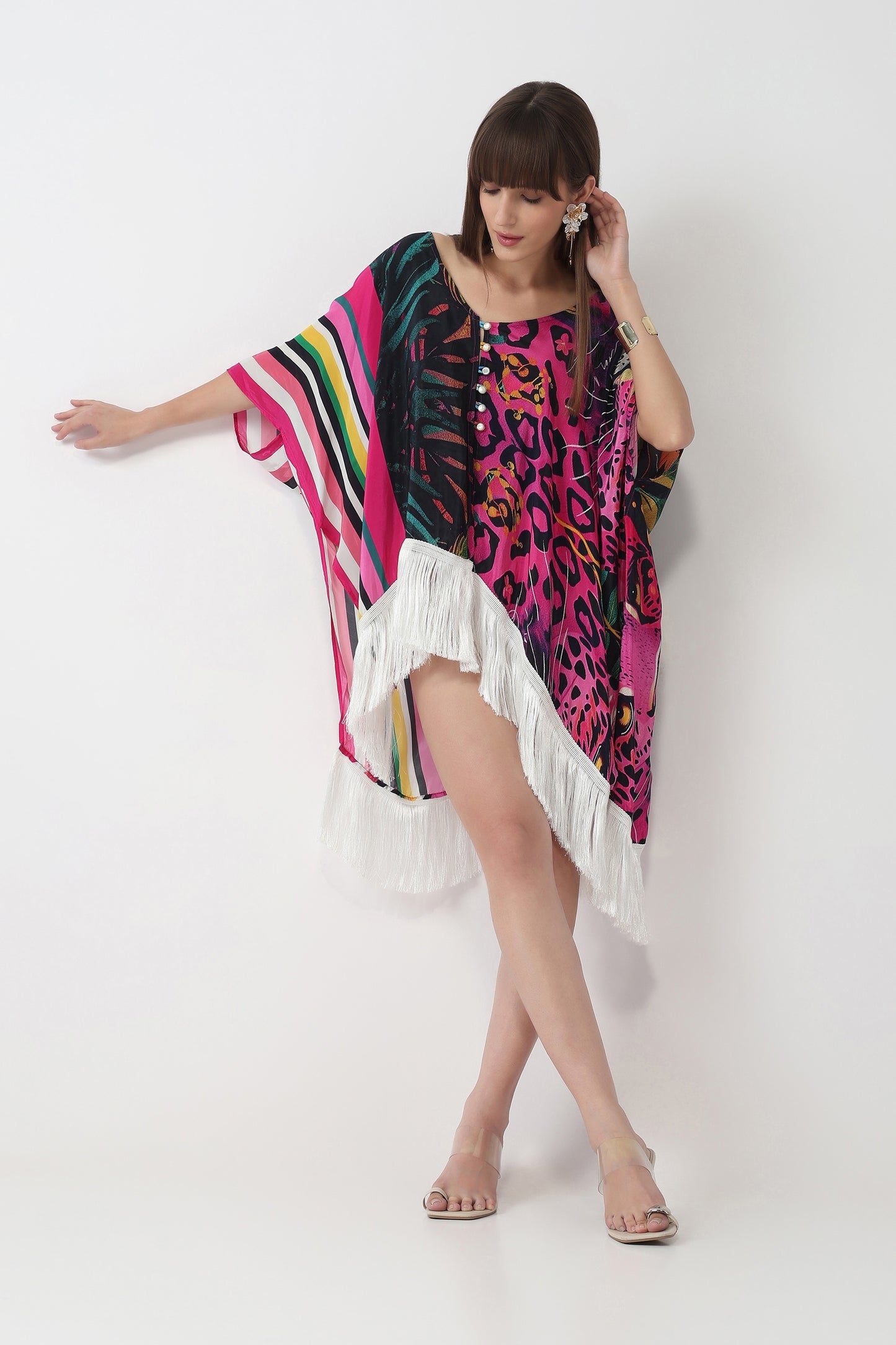 Leopard Bloom Kaftan