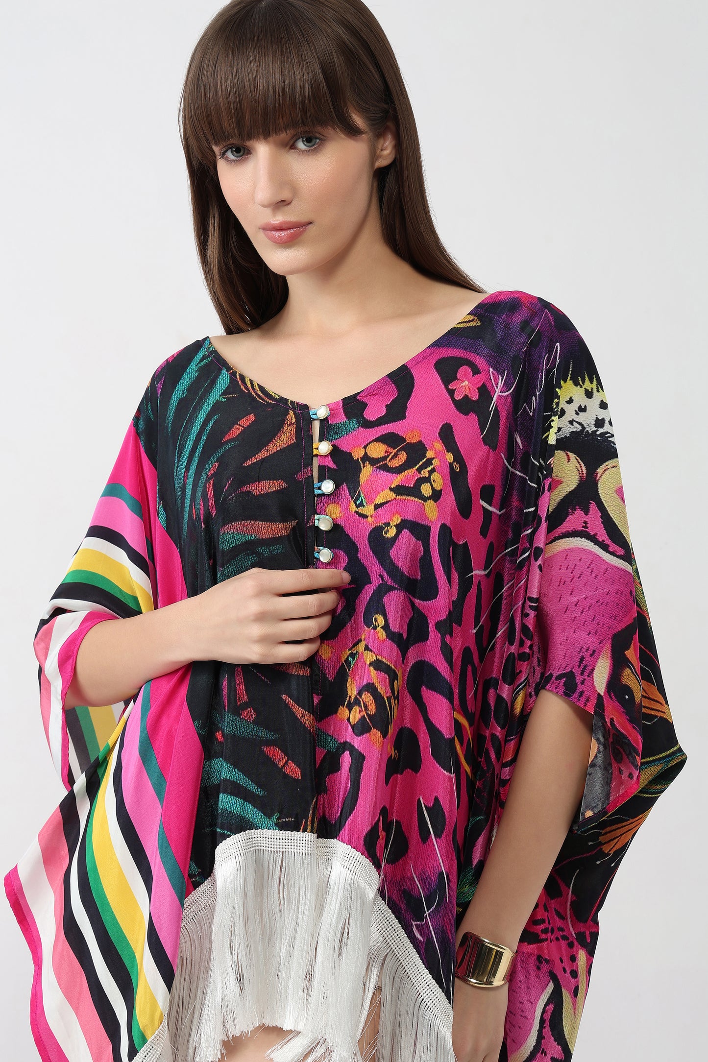 Leopard Bloom Kaftan