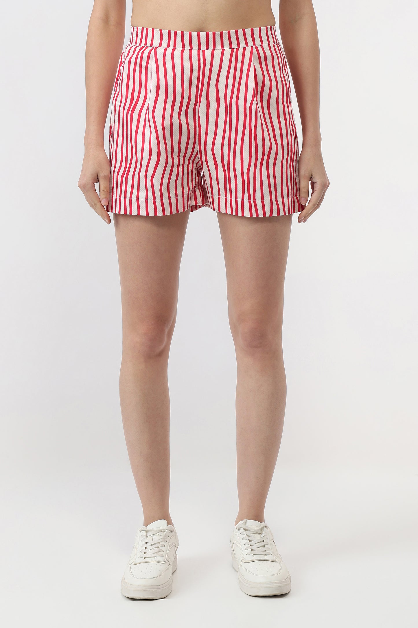 Artistry in Stripes Shirt With Shorts Set