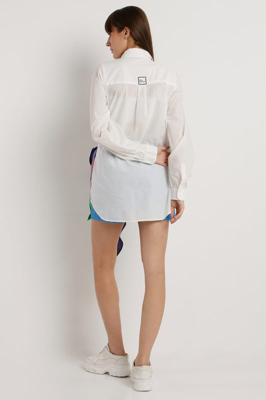 Bloom Drape Shirt – printed shirt for women, view 2