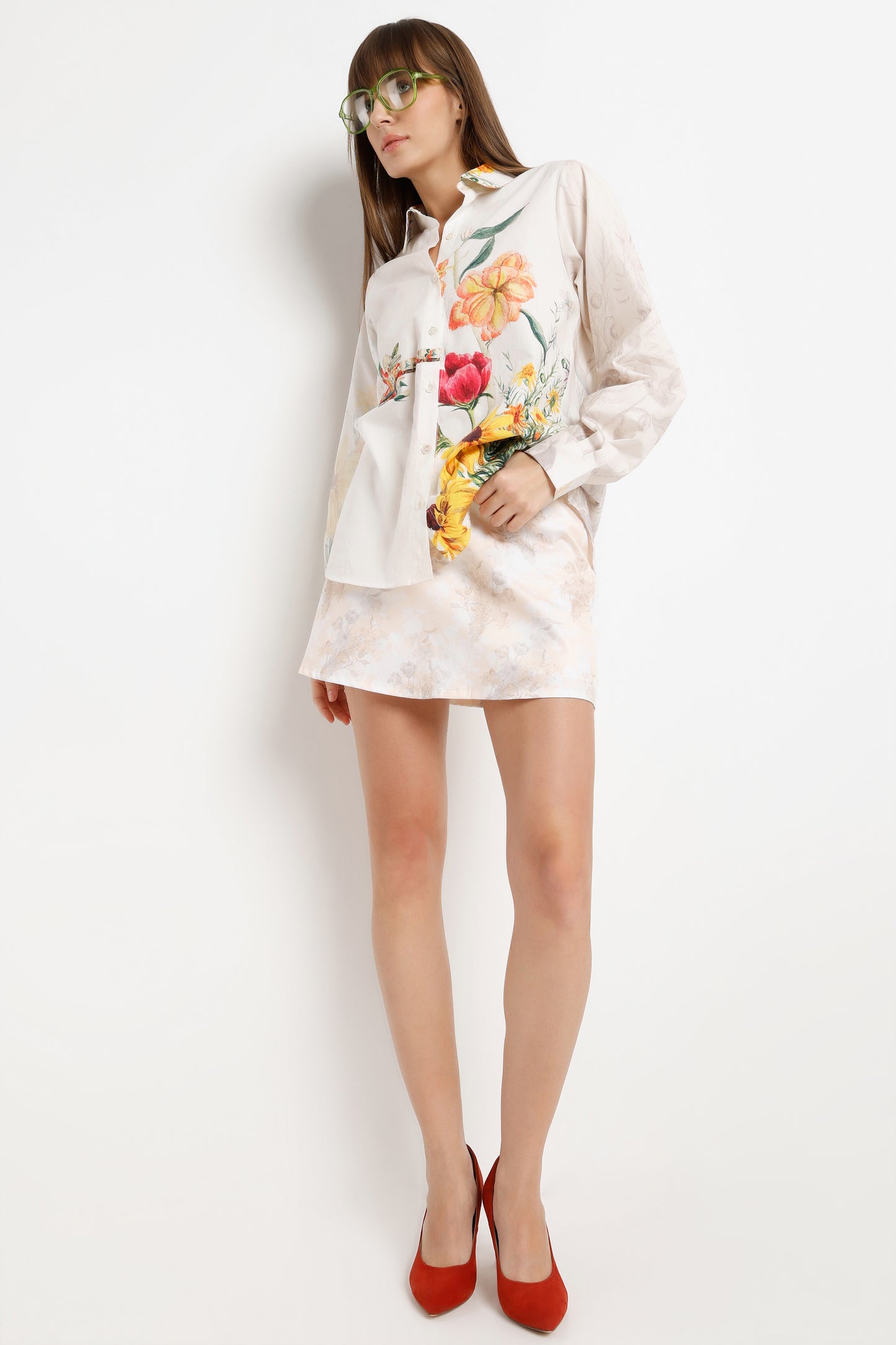 Scarlet & Sun Shirt With Skort Set