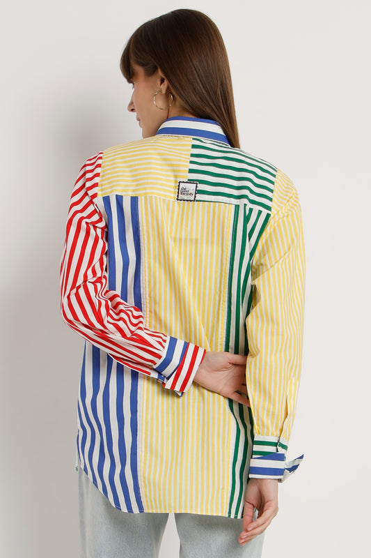 Striped Horizon Shirt – printed shirt for women, view 2
