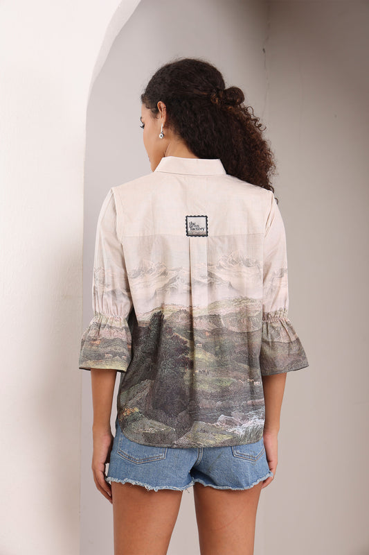 Mountain Mist Shirt – printed shirt for women, view 2