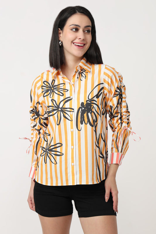 Printed cotton shirt — natural fabric for Indian weather