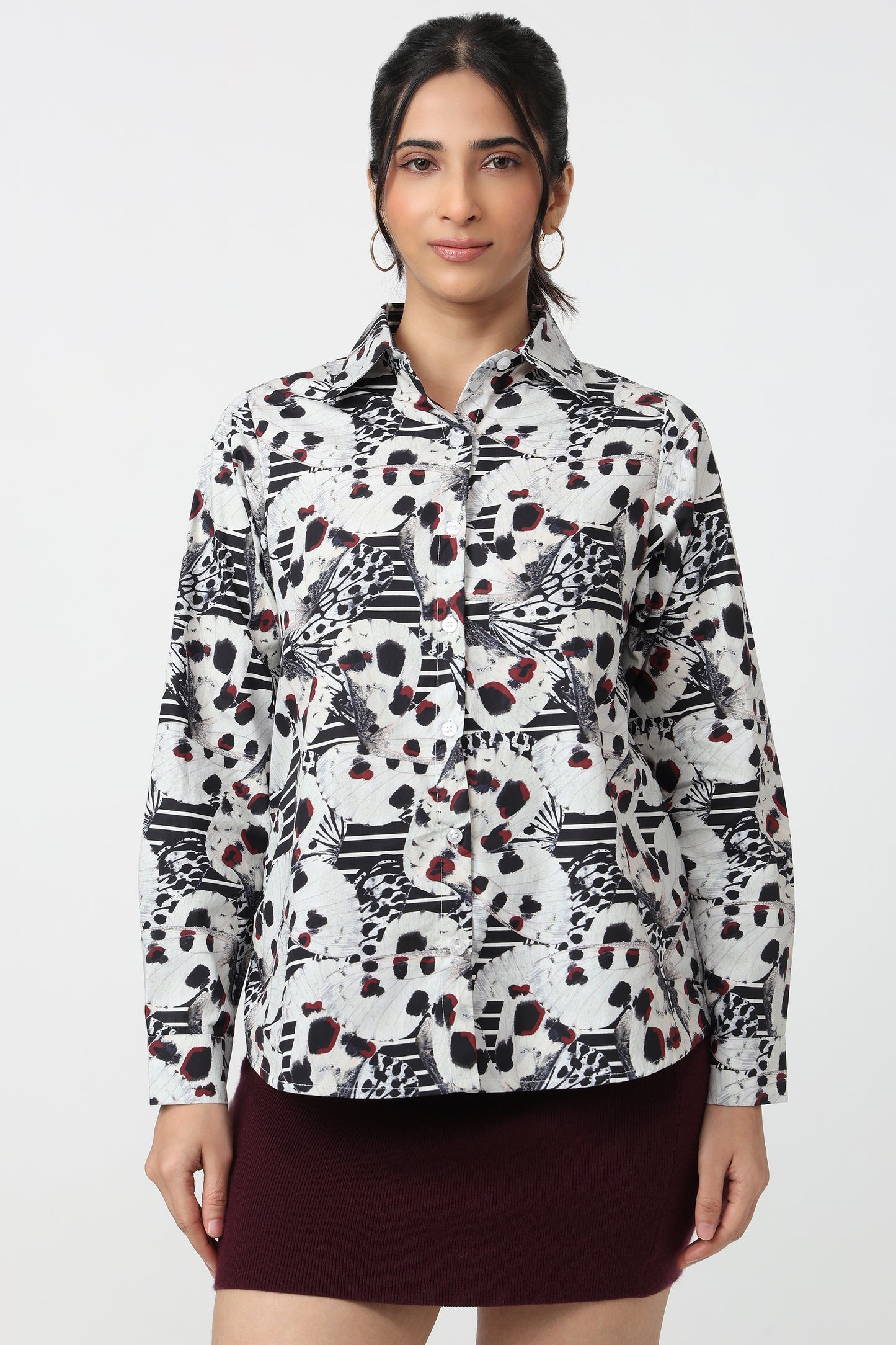 Abstract Bloom Printed Shirt