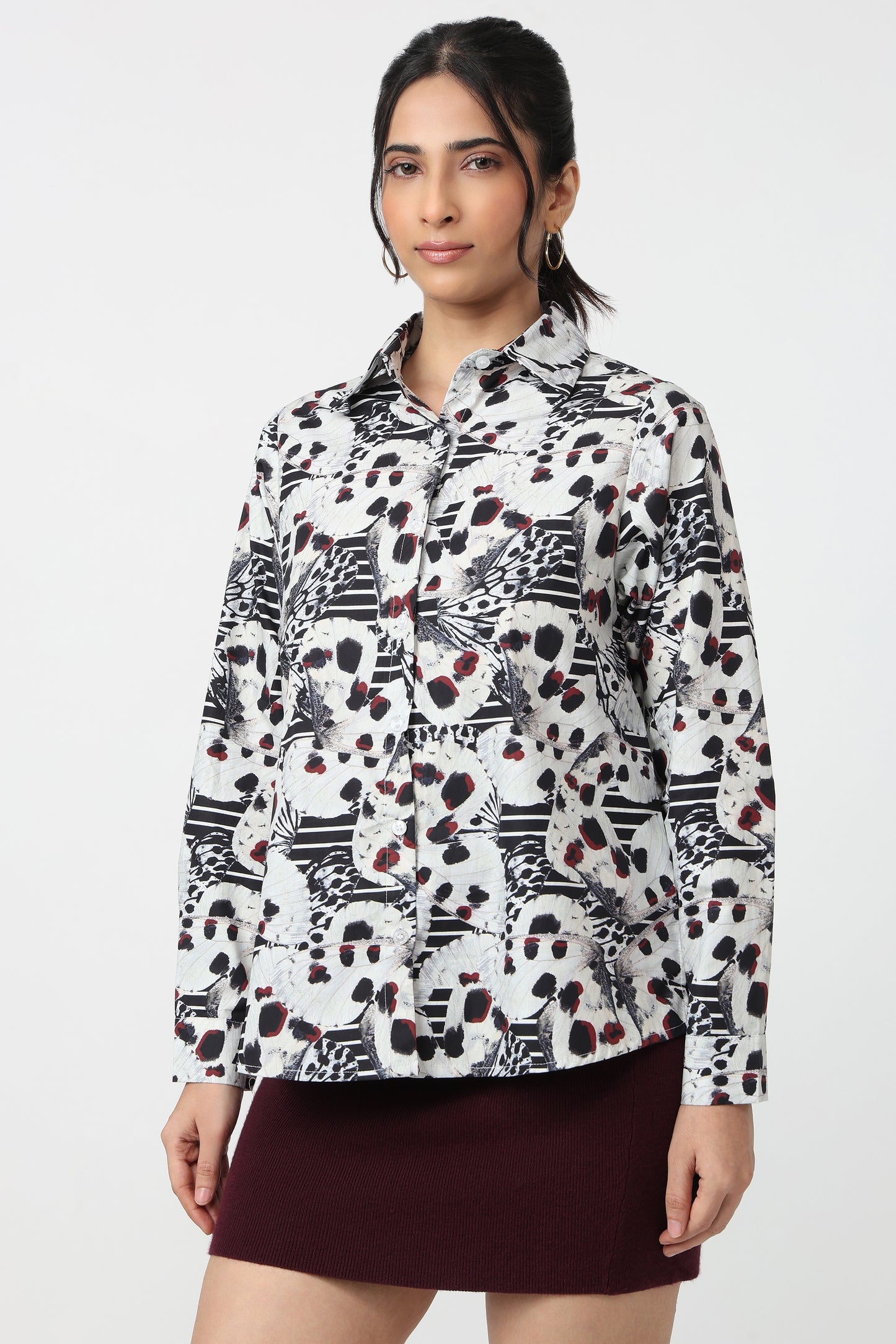 Abstract Bloom Printed Shirt