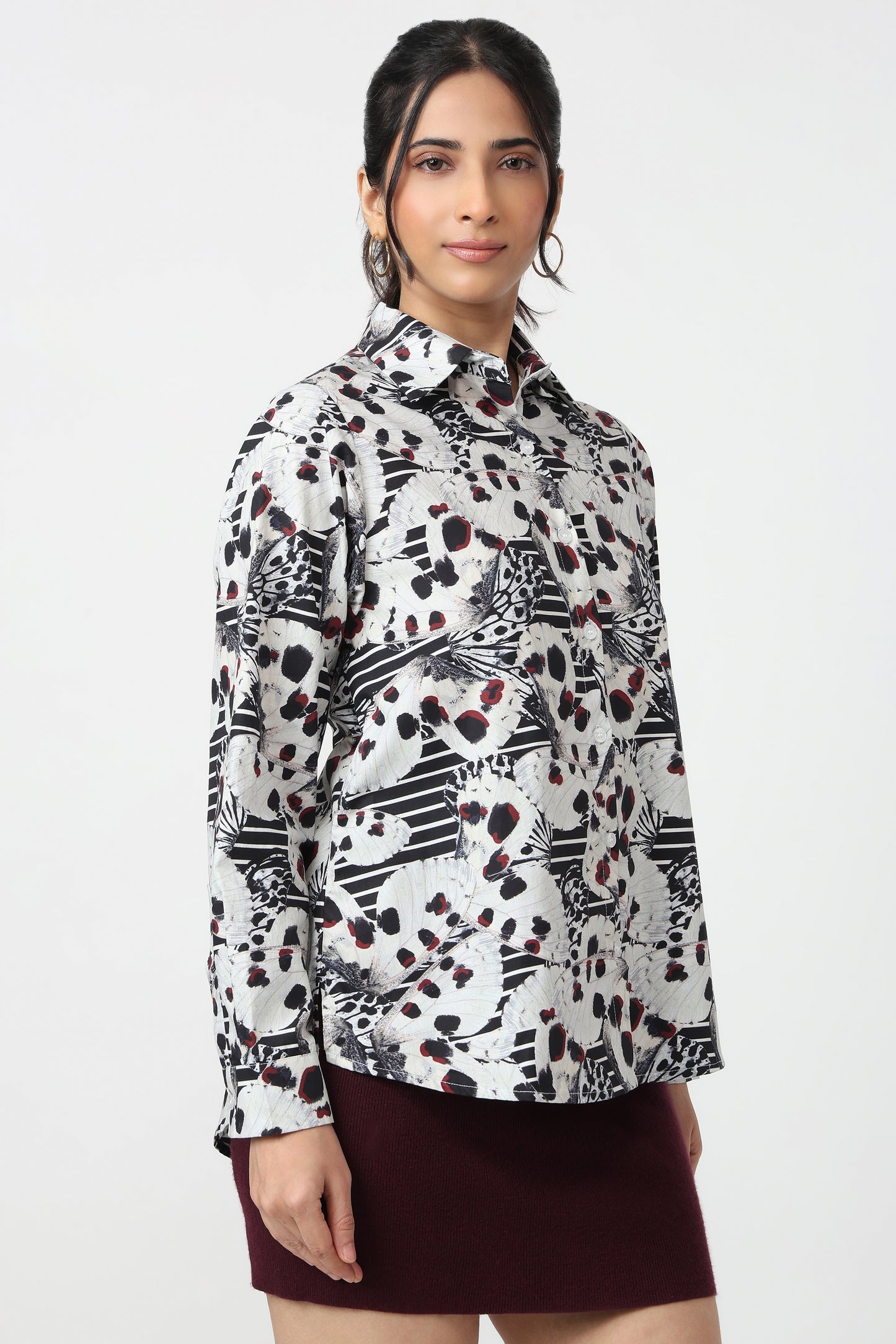 Abstract Bloom Printed Shirt
