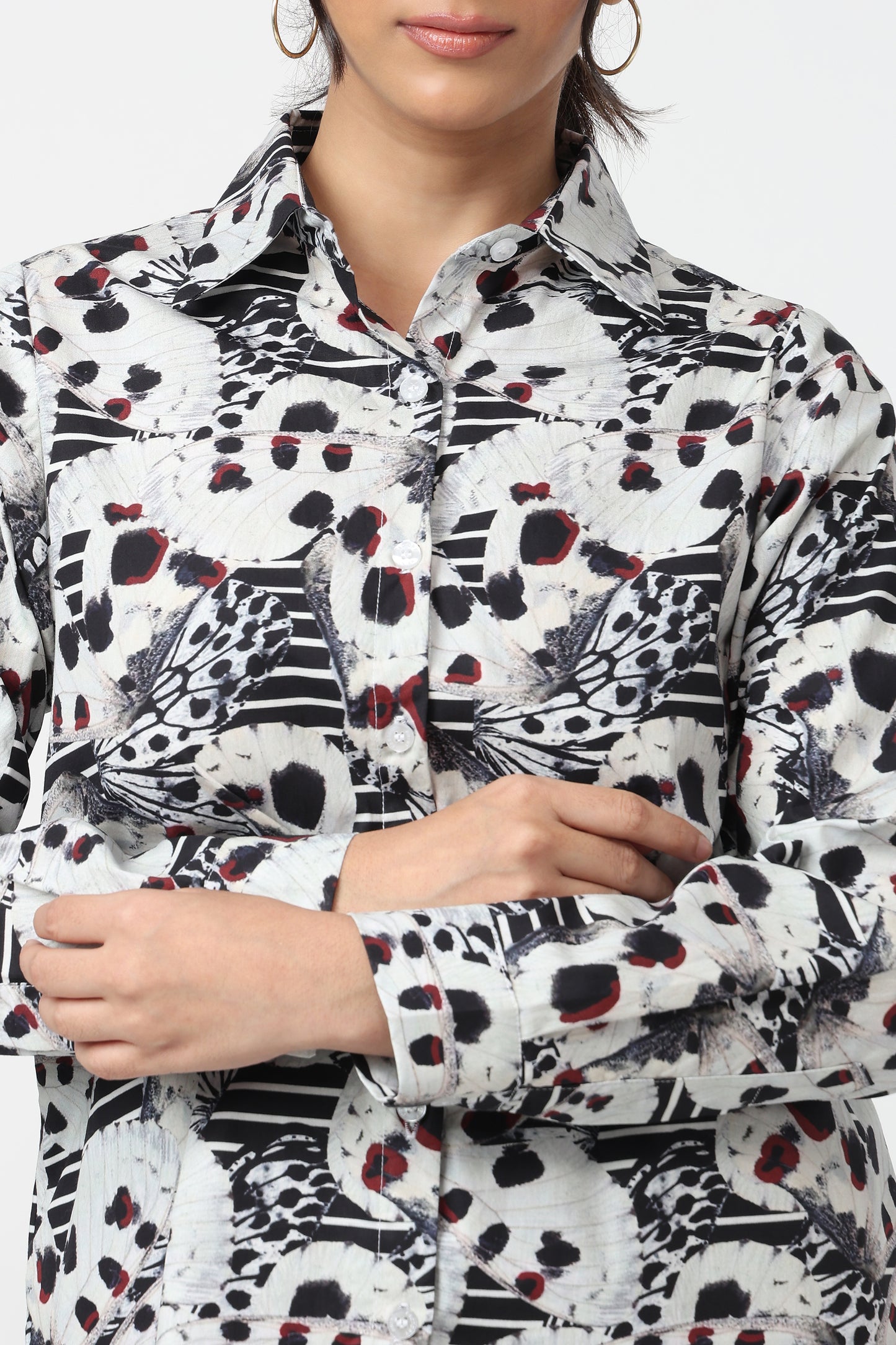 Abstract Bloom Printed Shirt