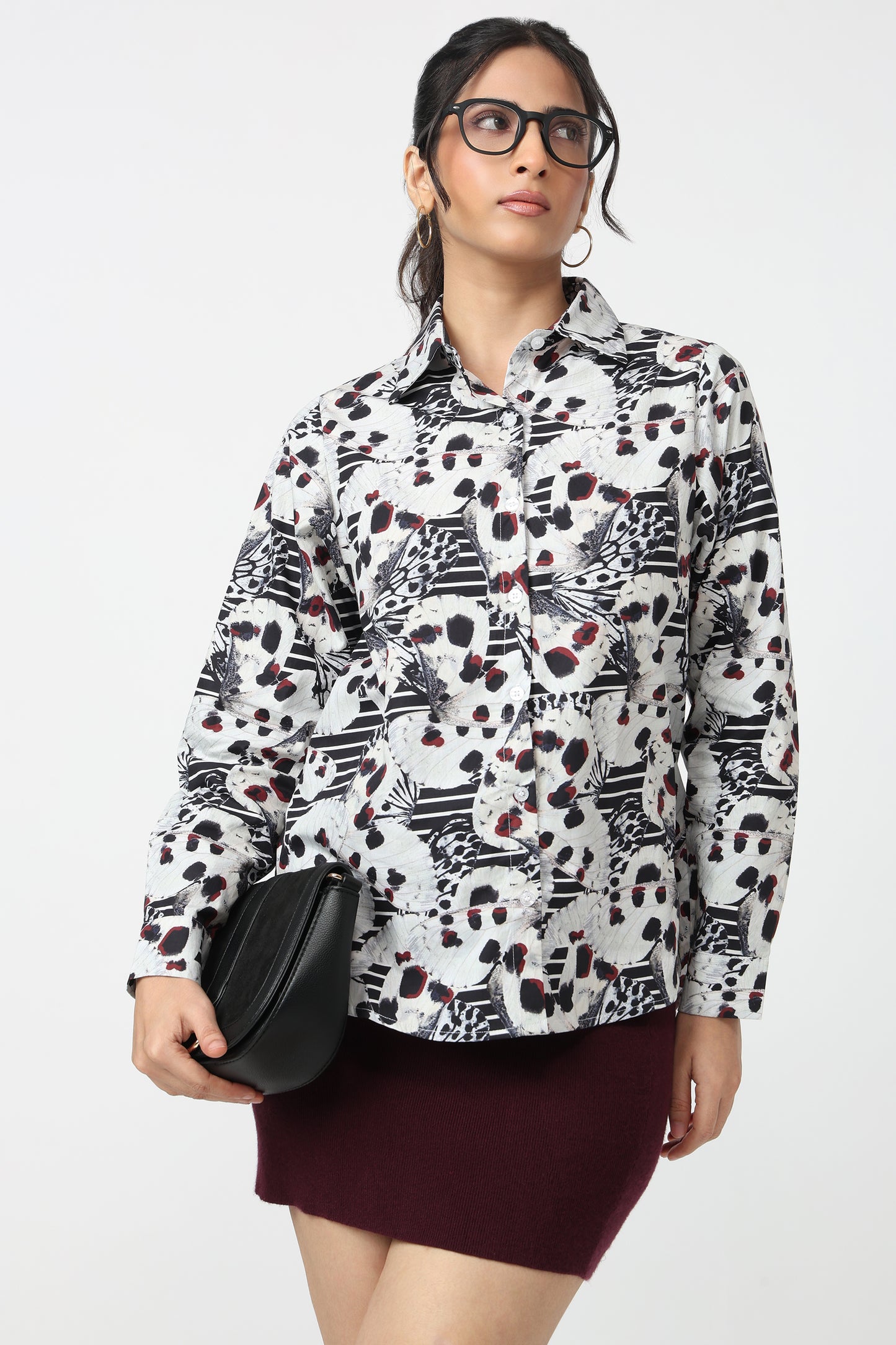 Abstract Bloom Printed Shirt