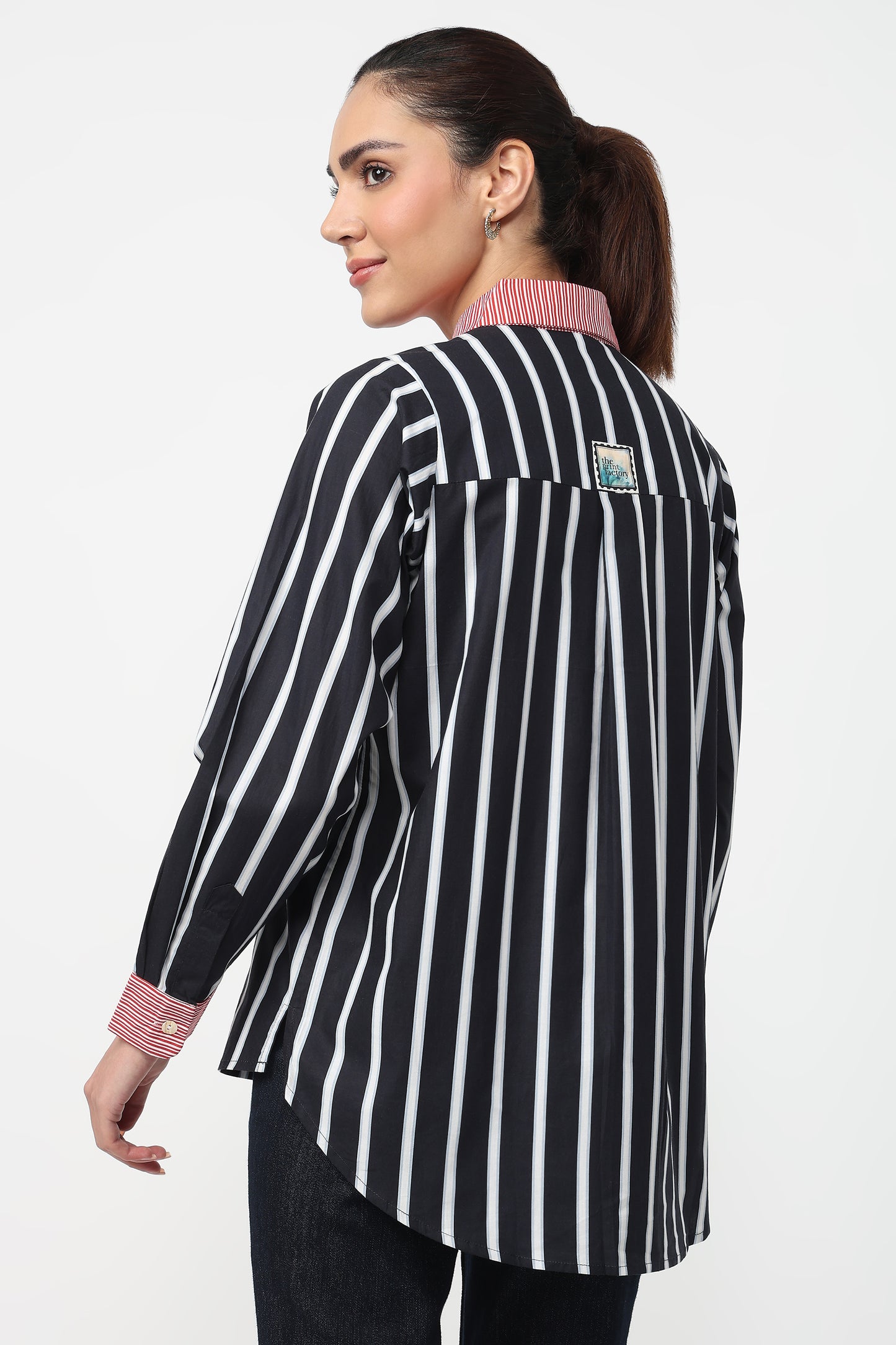 Contrast Stripe Shirt