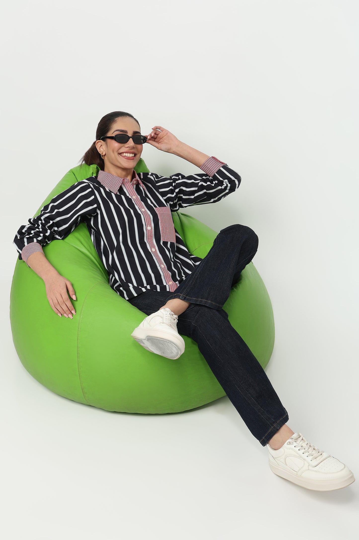 Contrast Stripe Shirt