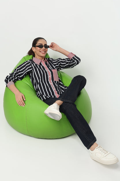 Contrast Stripe Shirt