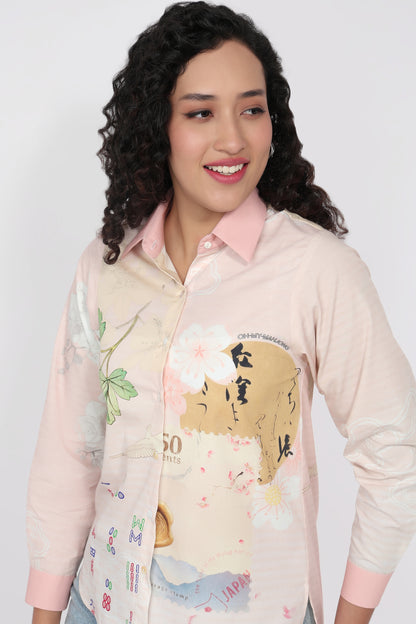Sakura- Mahjong Shirt