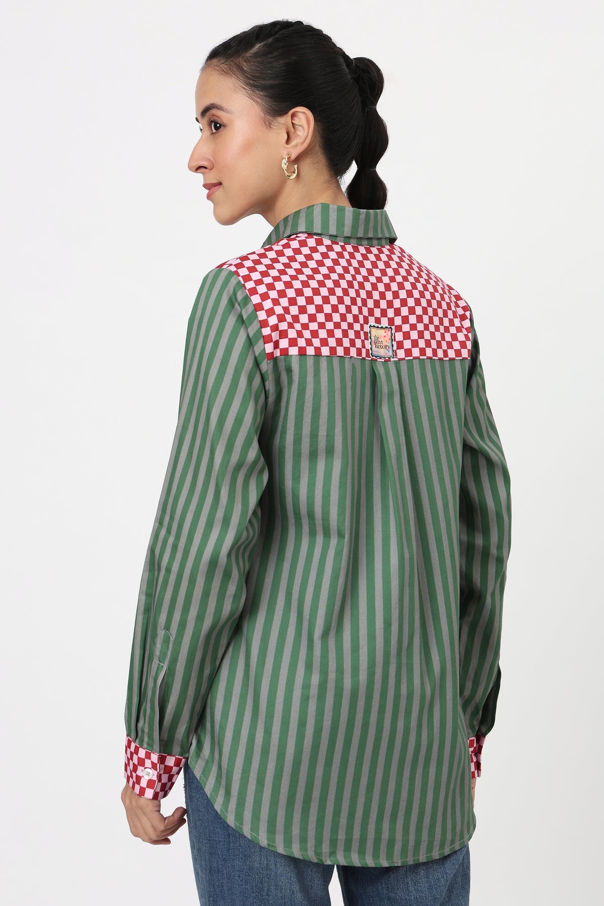 Retro Pop Colorblock Printed Shirt