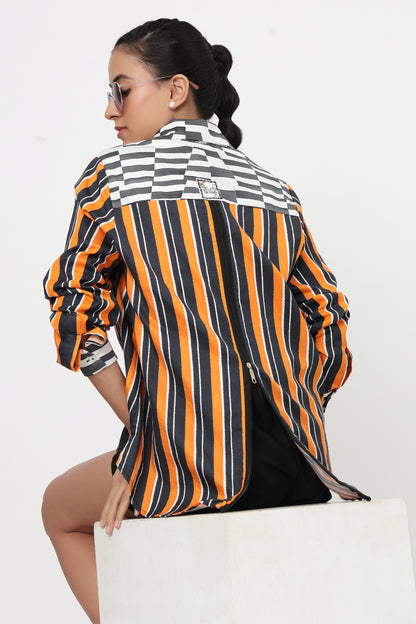 Equestrian Stripes Printed Shirt