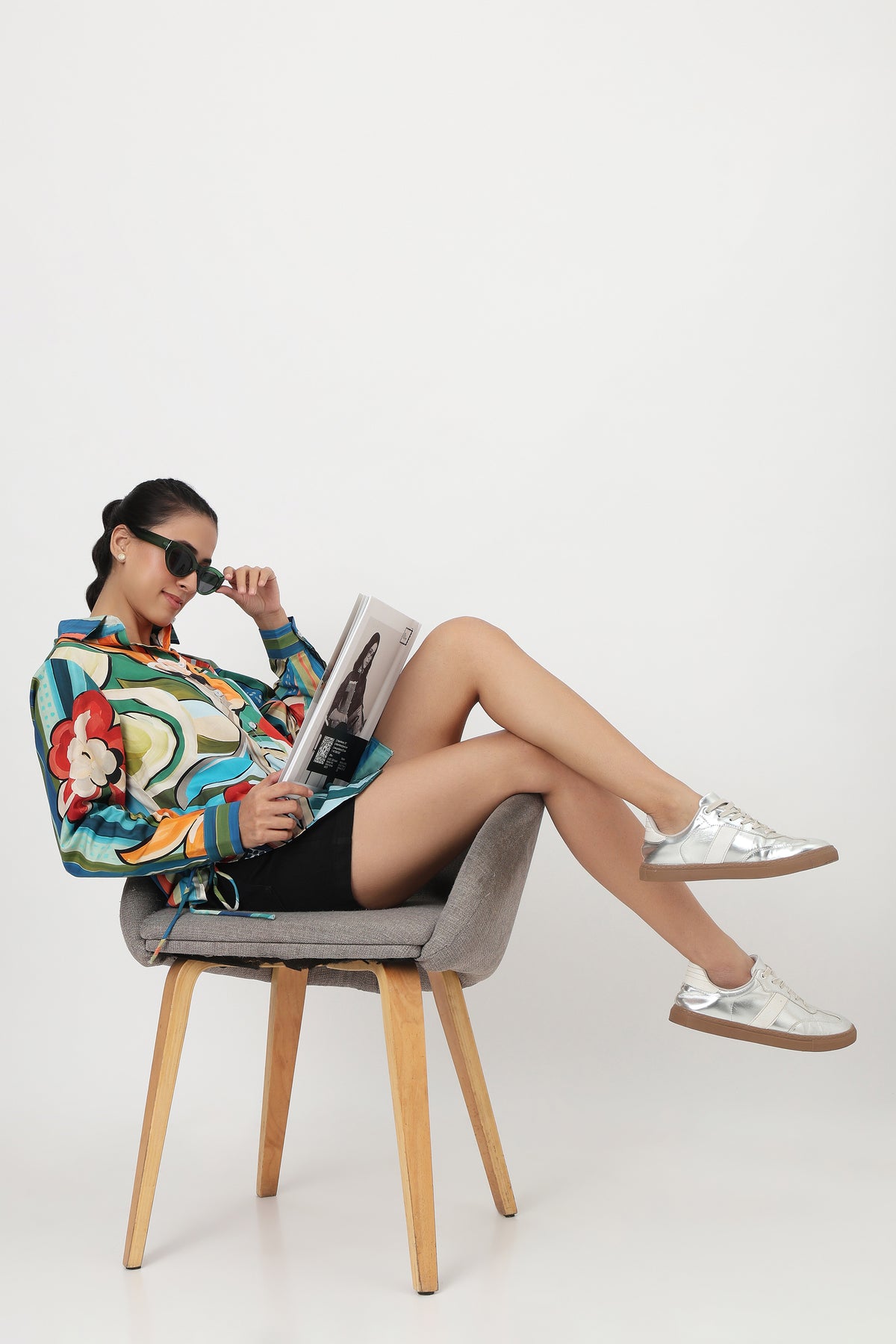 Botanical Stripes Printed Shirt