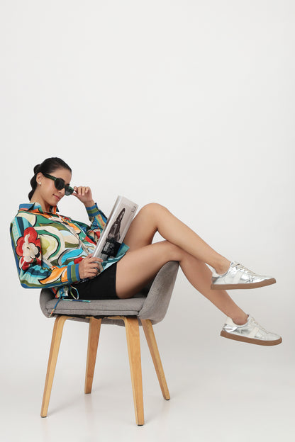 Botanical Stripes Printed Shirt