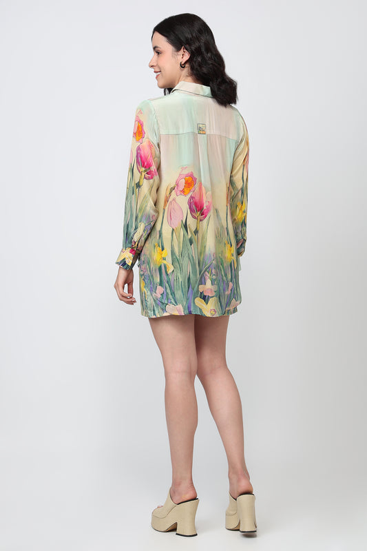 Spring Garden Floral Skort Set