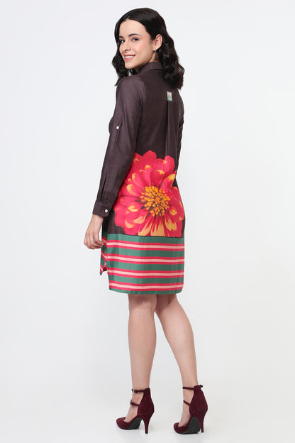 The Retro Graphic Bloom Dress