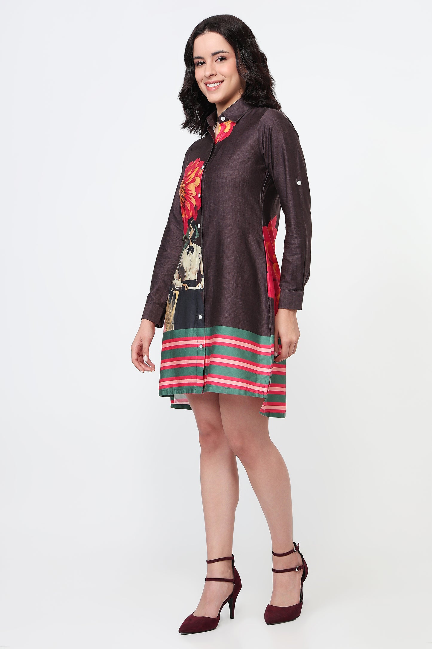 The Retro Graphic Bloom Dress