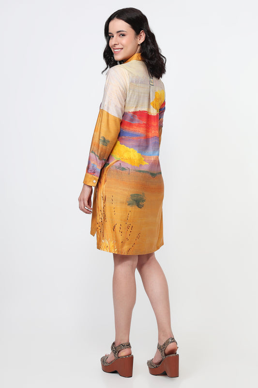 Sun Drenched Safari Dress