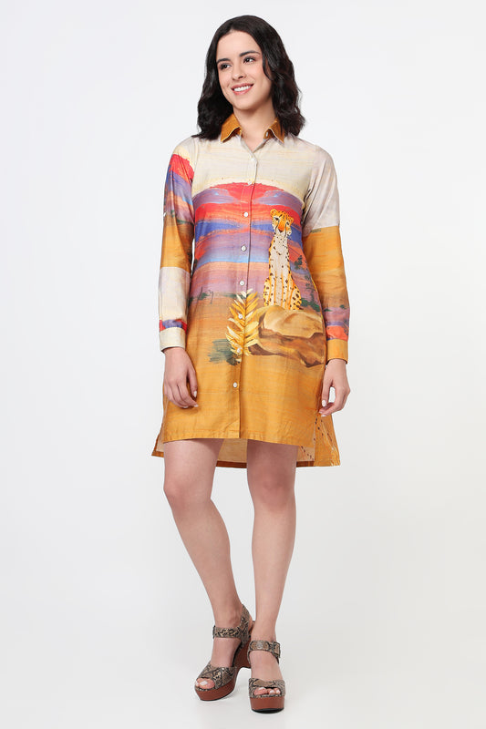 Sun Drenched Safari Dress