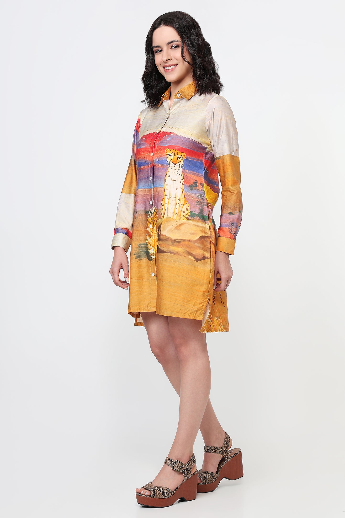 Sun Drenched Safari Dress