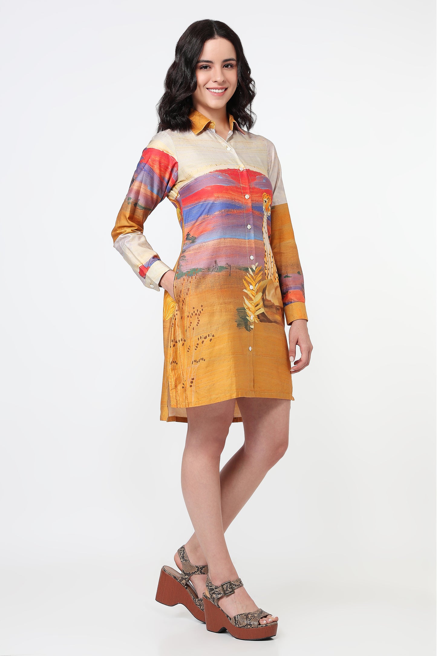 Sun Drenched Safari Dress