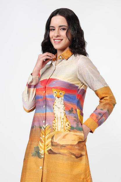 Sun Drenched Safari Dress