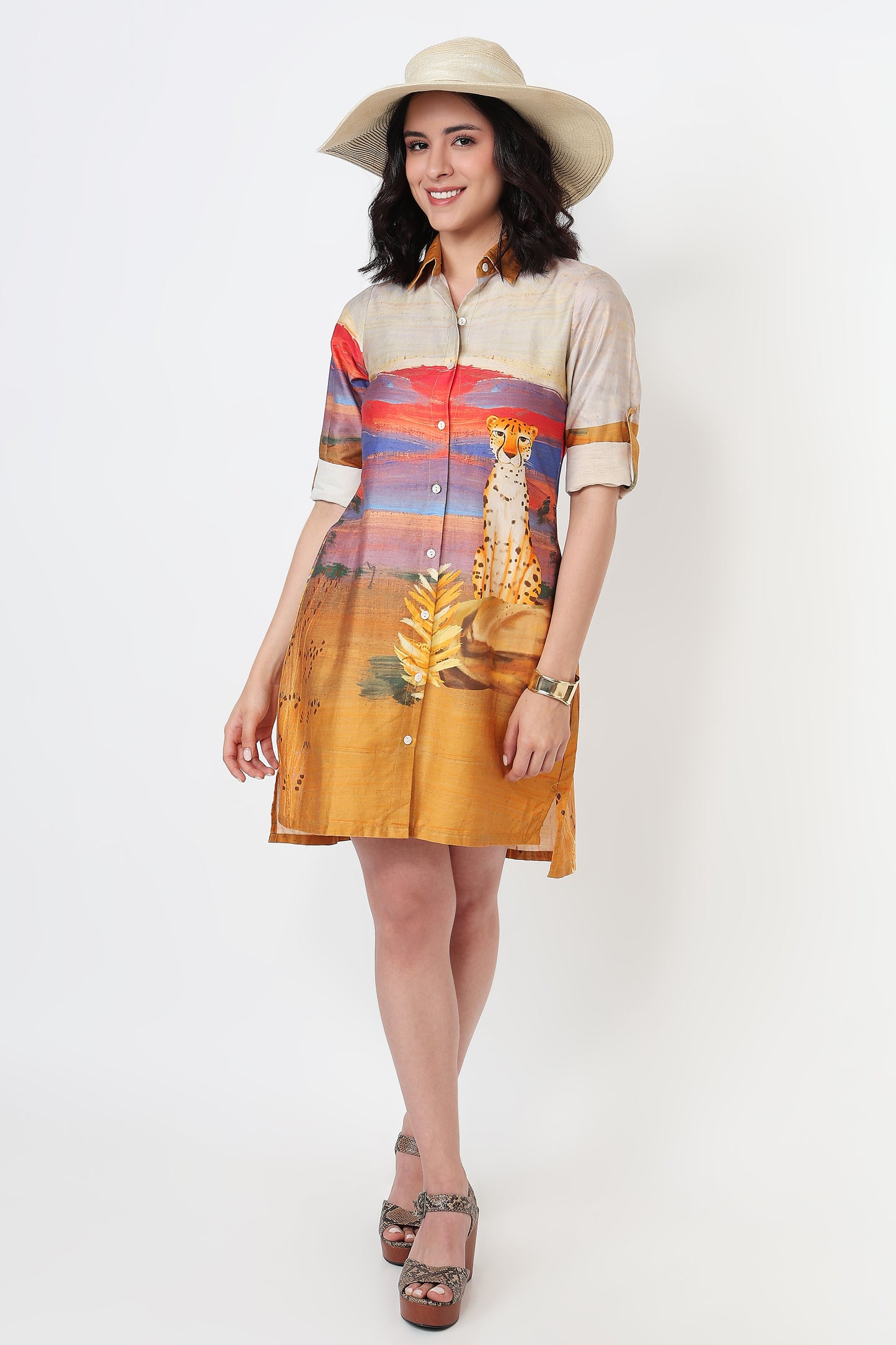 Sun Drenched Safari Dress