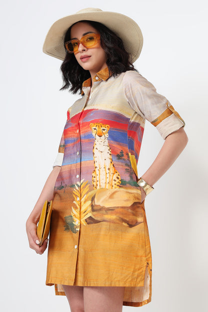 Sun Drenched Safari Dress