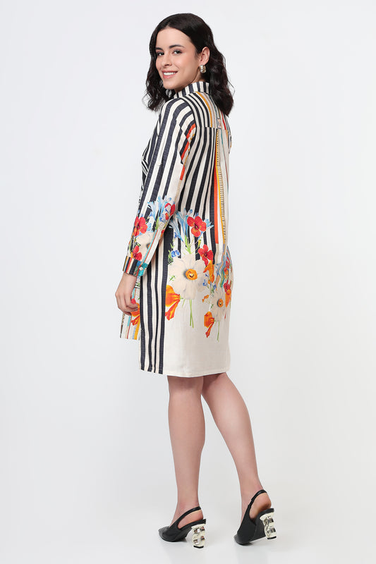 Modern Art Stripe Dress
