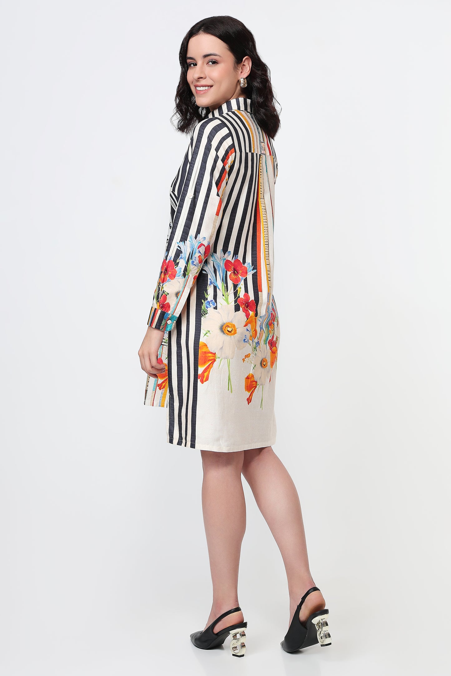 Modern Art Stripe Dress
