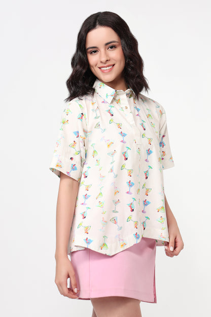 Party Mood Printed Shirt