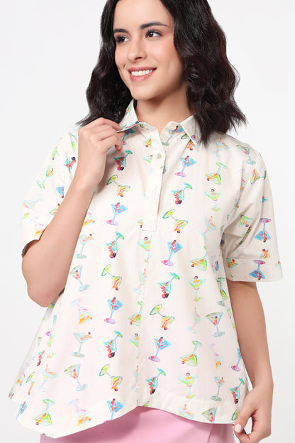 Party Mood Printed Shirt