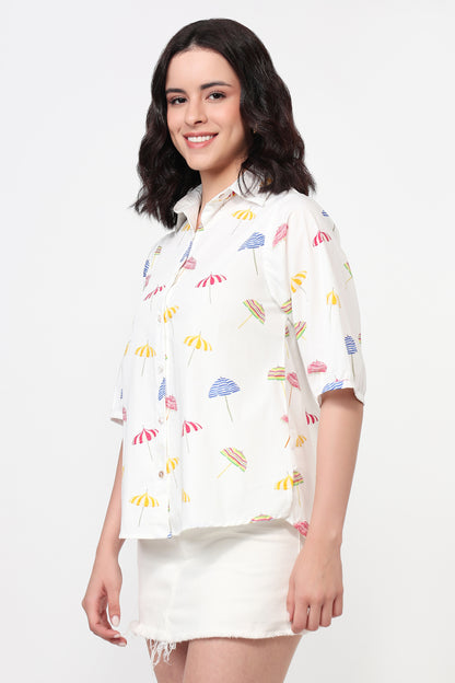 Summer Drizzle Printed Shirt