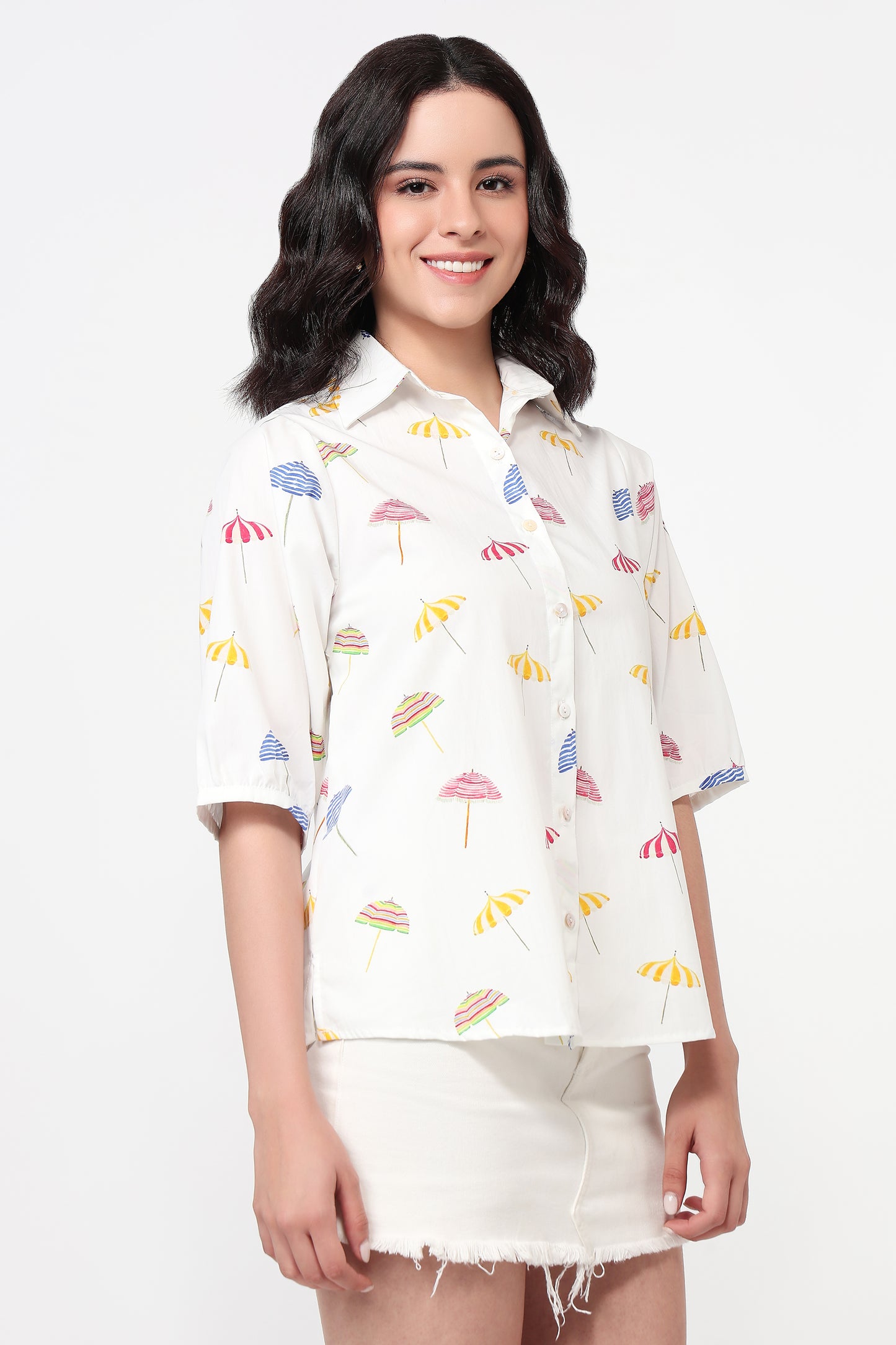 Summer Drizzle Printed Shirt