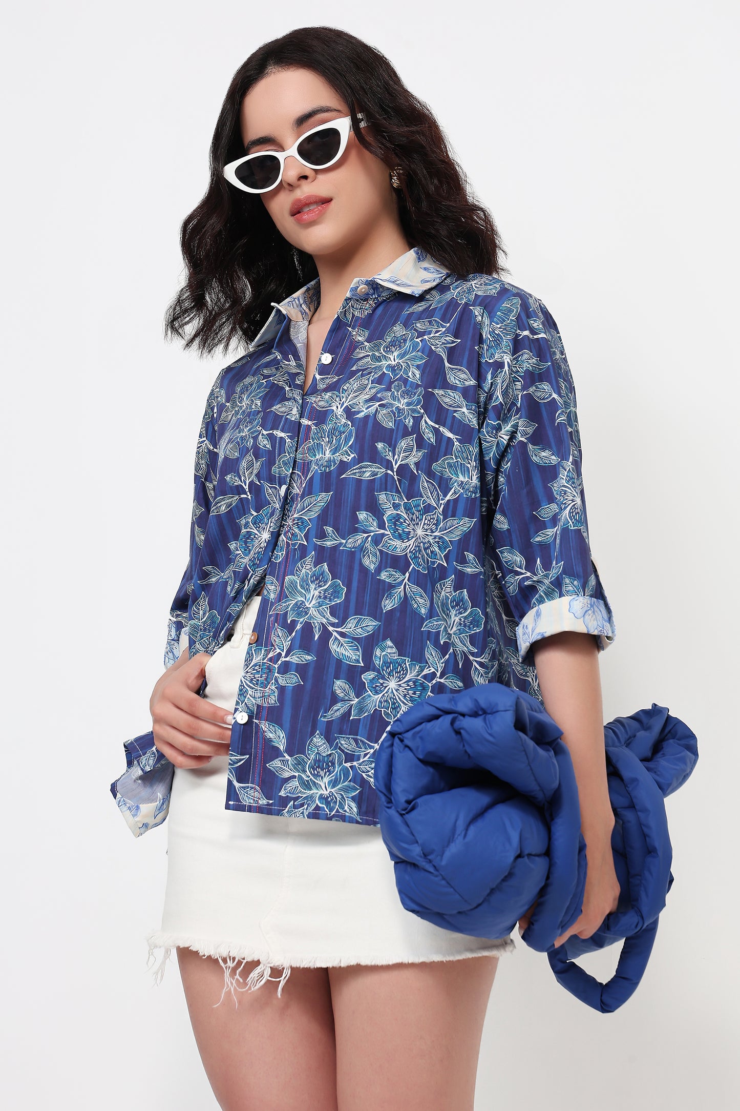 Blue Garden Floral Shirt