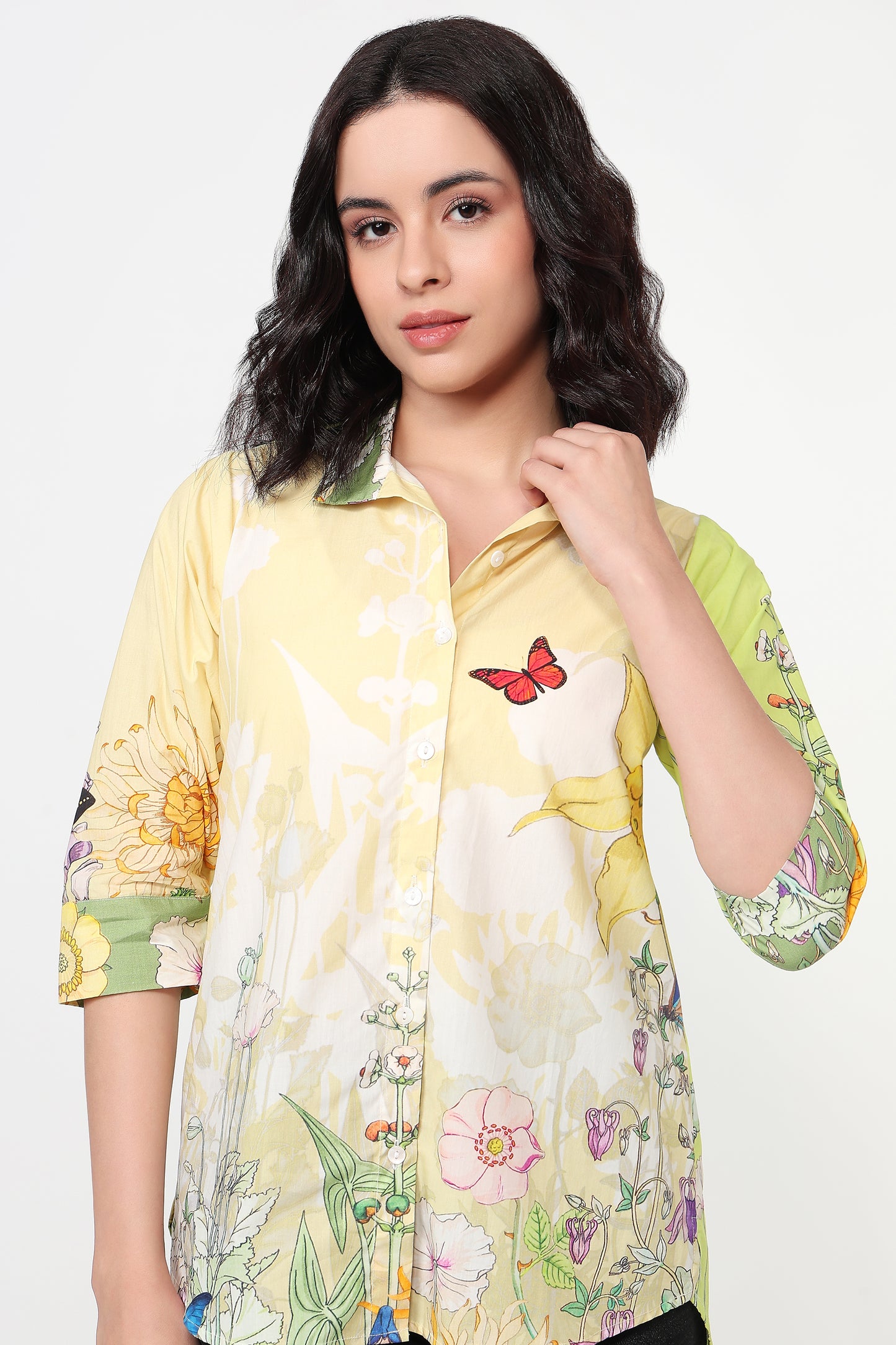 Butterfly Garden Printed Shirt