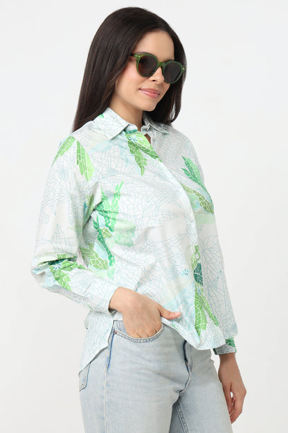 Mint Meadow Printed Shirt