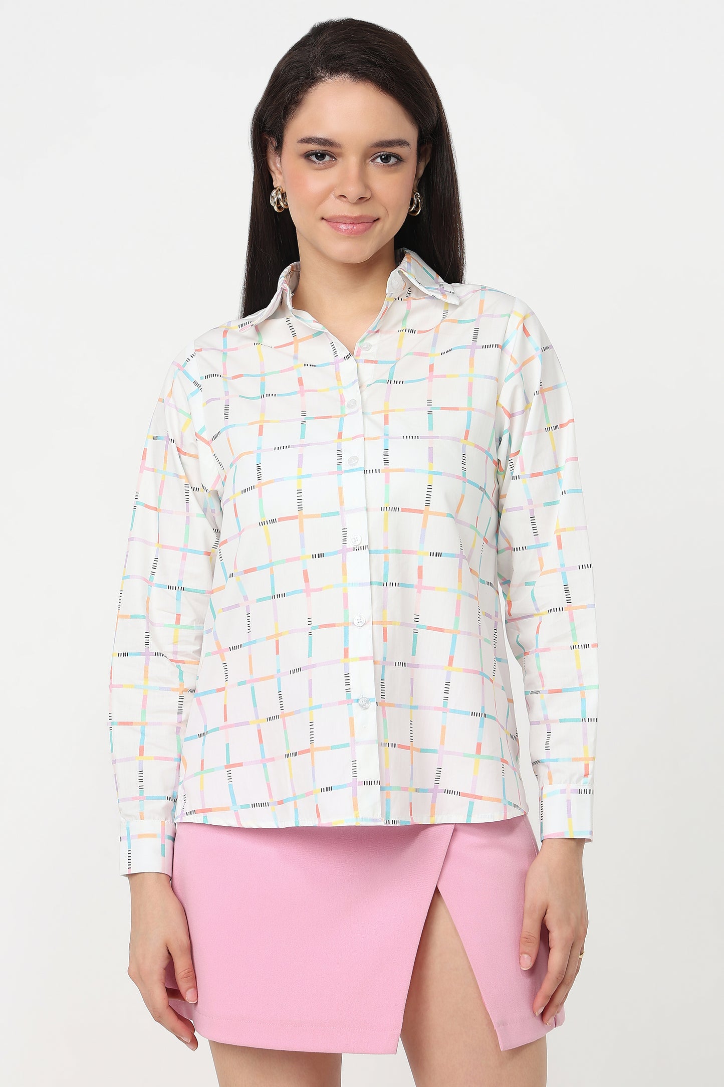 Pastel Grid Shirt