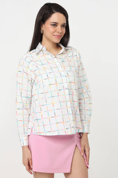 Pastel Grid Shirt